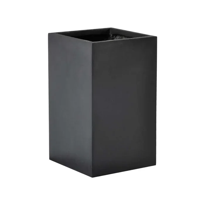 Solid Square Planter – Dark Grey