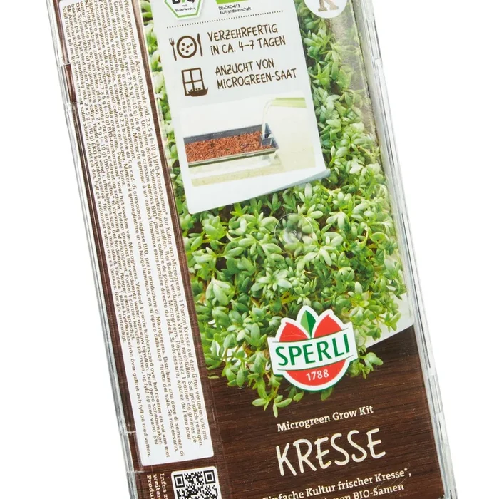 SPERLI BIO Keimsprossen & Microgreens Kresse Anzuchtsets