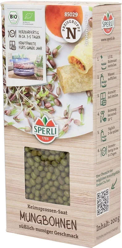 Sperli Bio Keimsprossen-Saat Mungbohnen