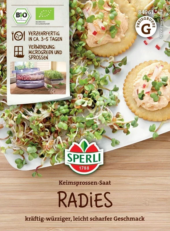 Sperli Bio Keimsprossen-Saat Radies