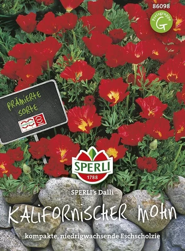 Sperli Kalifornischer Mohn Schlafmützchen Dalli, pflegeleicht & reichblühend