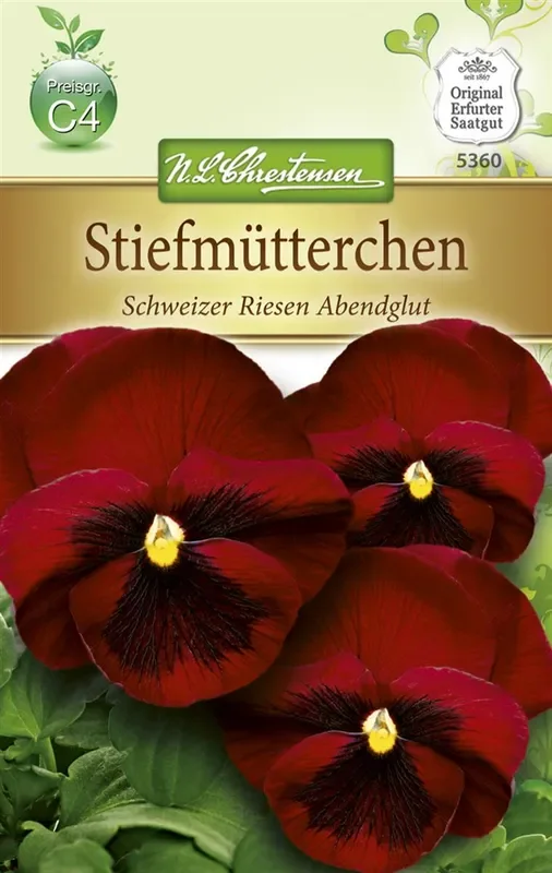 Stiefmütterchensamen ‚Schweizer Riesen Abendglut‘
