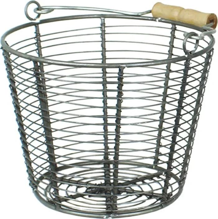 Strömshaga Drahtkorb mit Griff – Kegelform, L