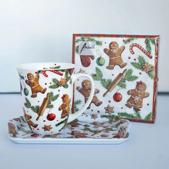 Tassen- und Tablett-Set „Lebkuchen“ Bestellnummer 9008655