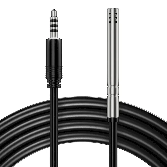 Temperature & Humidity Sensor Probe, Waterproof Stainless Steel Environmental Monitoring Probe for GrowHub Controller E42/E42A, AeroLab THB1/THB1S, 12ft