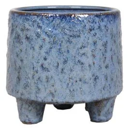 Topf Living Blau auf Füssen 11.2 cm