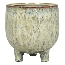 Topf Sierra Creme auf Füssen 15 cm