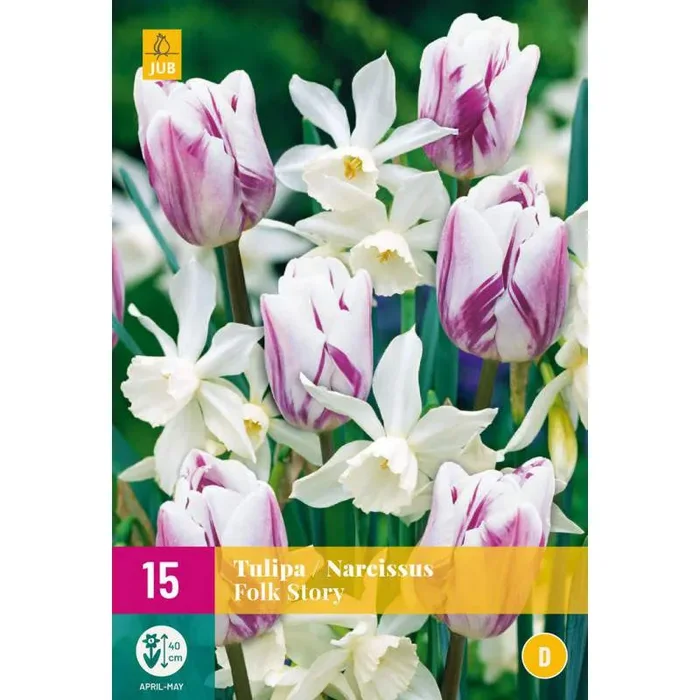 Tulpenzwiebeln und Narcissus Folk Story mischen