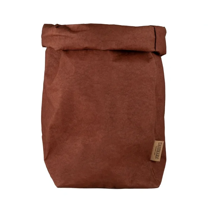 Uashmama, Paper Bag Gigante in Cuoio