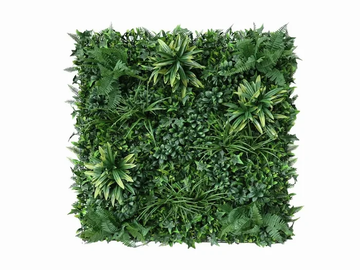 Vegetation grober Blätterjungle Pflanzenwand – 100x100cm – Blickdichte rückseite
