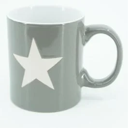 Weihnachtstasse dunkelgrau