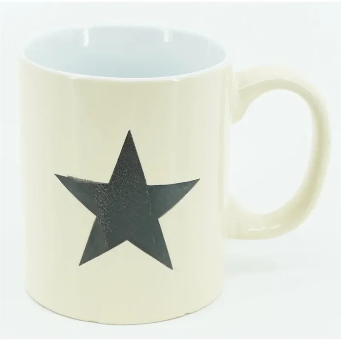 Weihnachtstasse weiß mit Stern