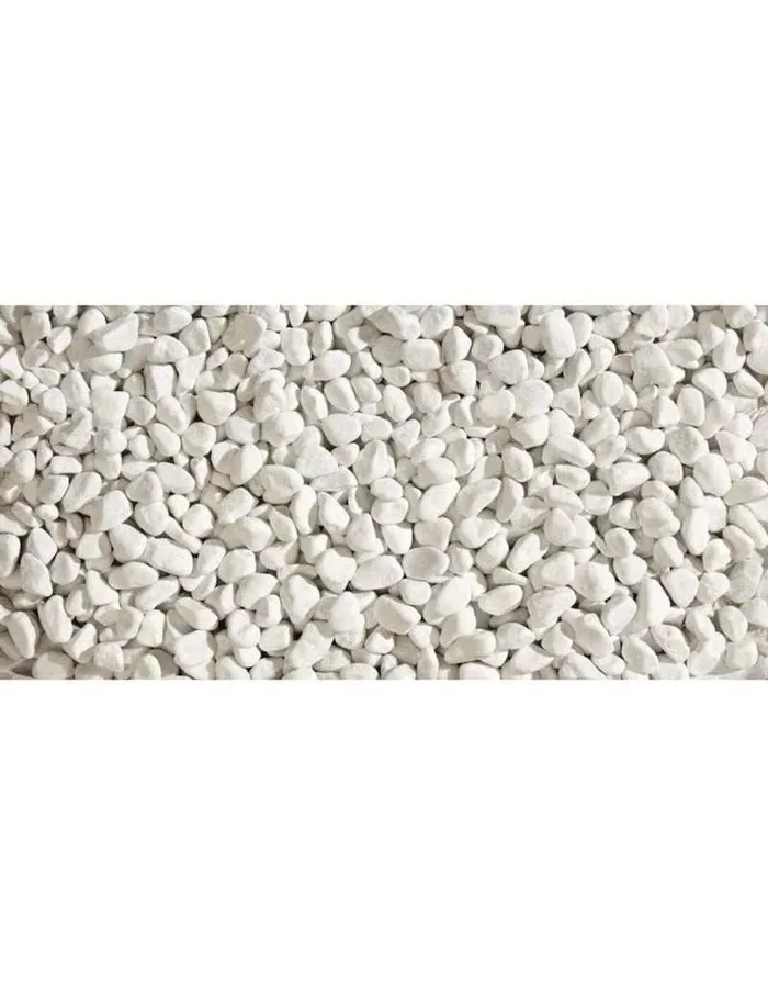 Weiße Carrara-Kiesel 15-25 mm