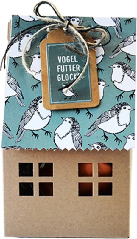 Wunderle Vogelhaus mit Futterglocke und Meisenknödel